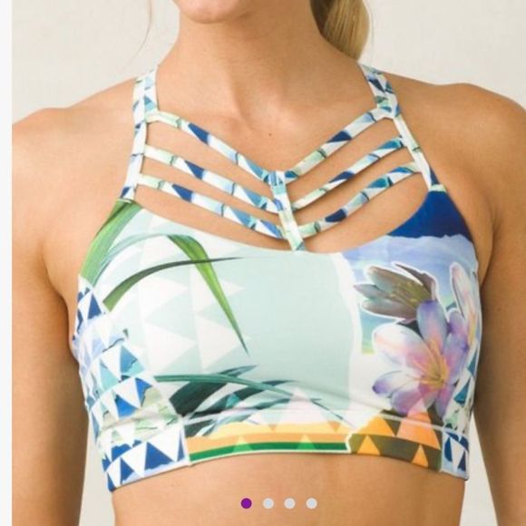 Prana Other - Prana Bluegrass Paradise Riesling Sports Bra Size Small